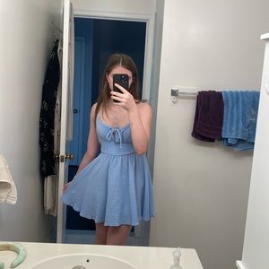 Sky blue dress